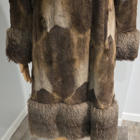 Vintage Teddy Jacket Brown and Tan Plush Outerwear Faux Fur - Picture 3 of 9